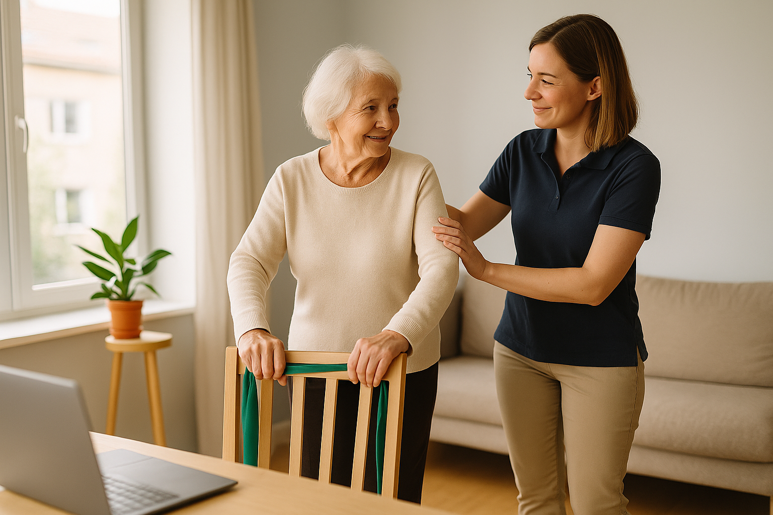 Bewegung zu Hause mit Pflegegrad – Einzeltraining, Mobilität & Sturzprophylaxe