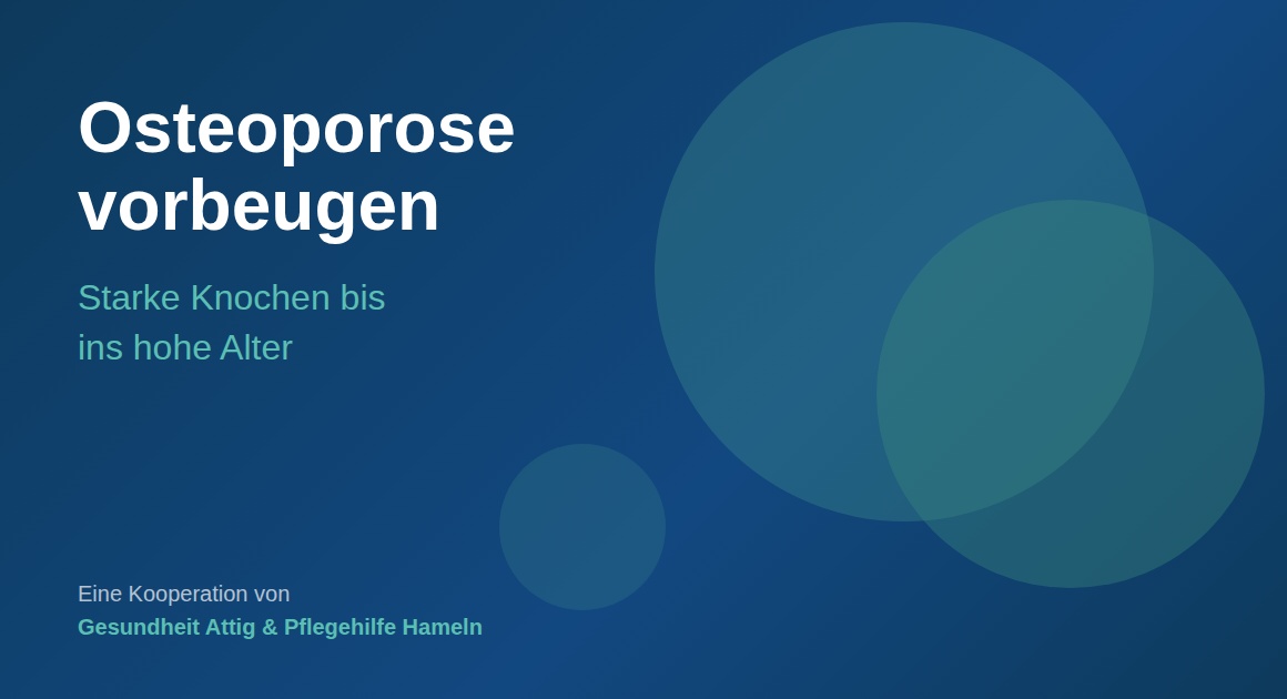 Osteoporose vorbeugen mit Vibrationstraining und Bewegung