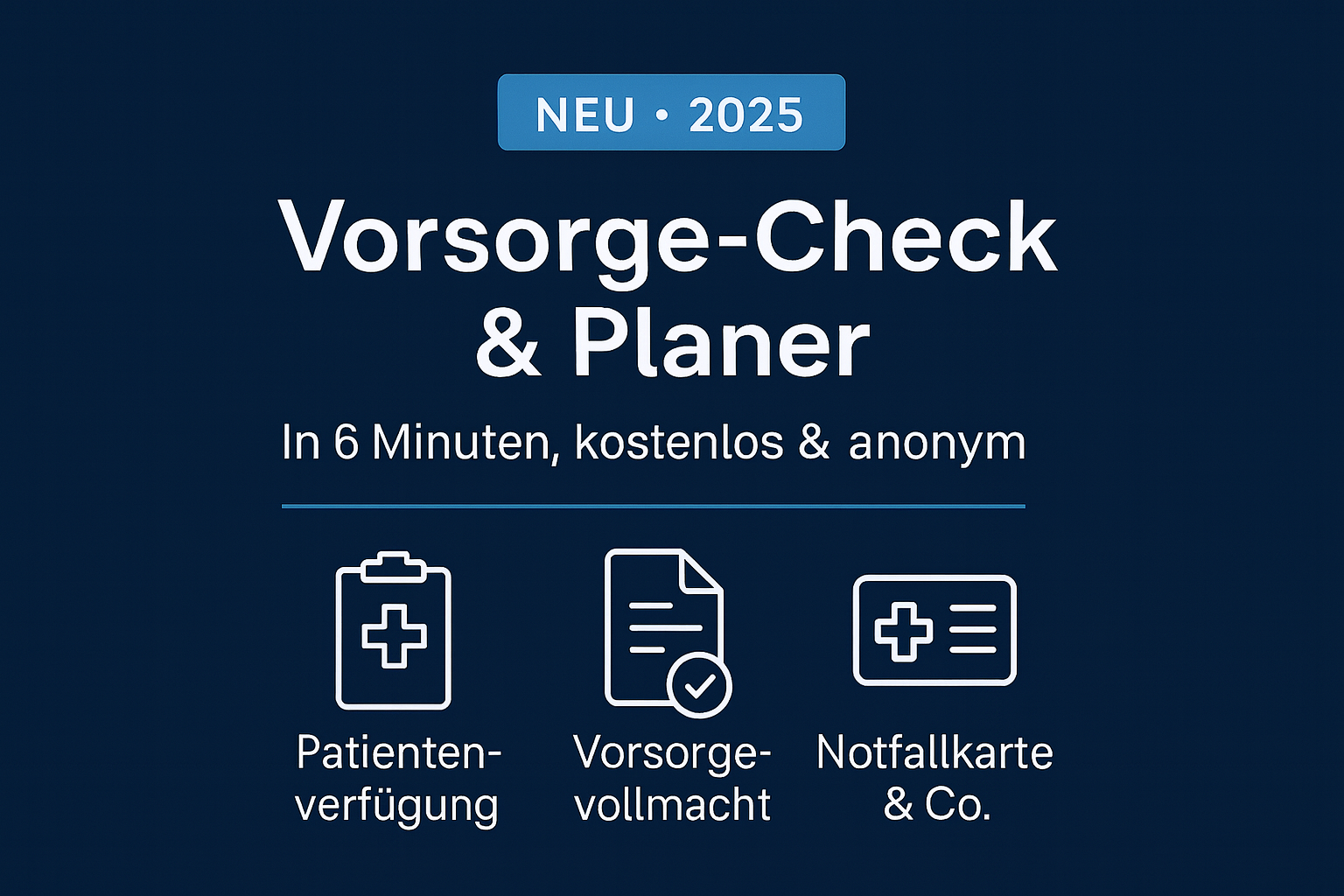 Vorsorge-Check & Planer